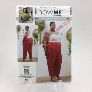 Know Me Womens Top and Pants Sewing Pattern ME2005 Uncut Aaronica Cole 16W-26W